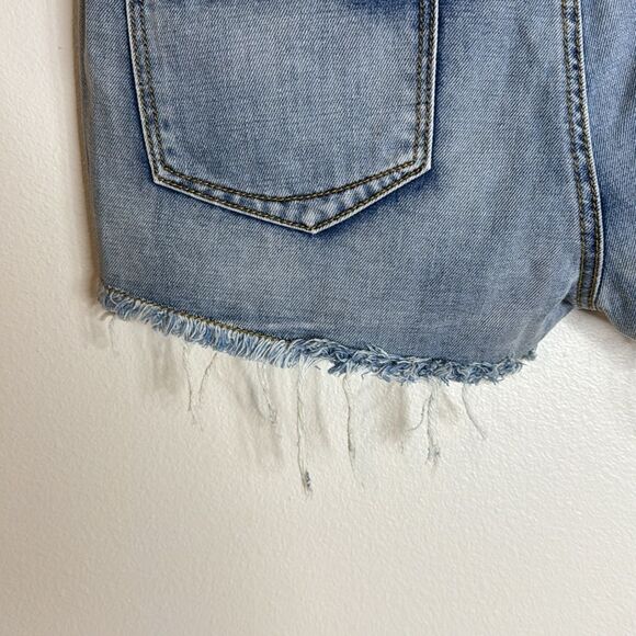 Others follow ladies cut off distressed denim shorts with beaded sides size 30 - Picture 9 of 12